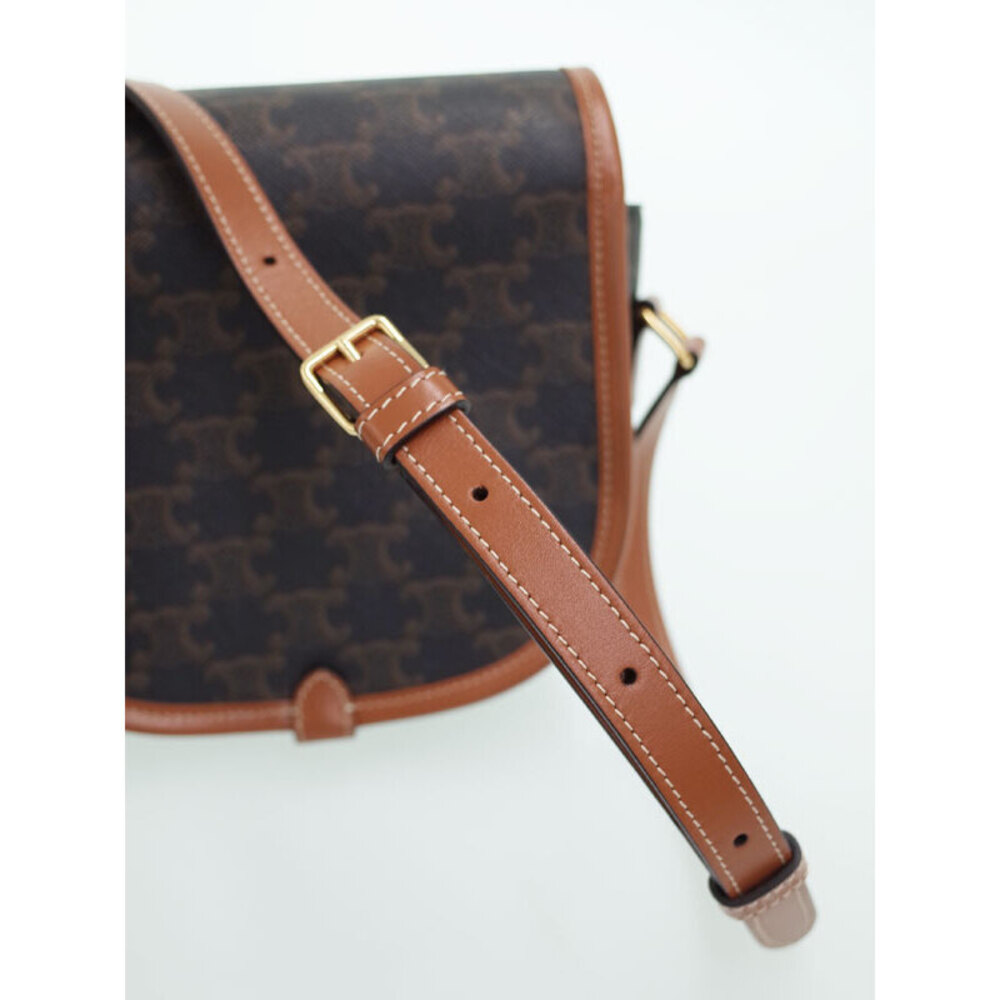 Celine Triomphe Canvas Folco Bag - Picture 8 of 9